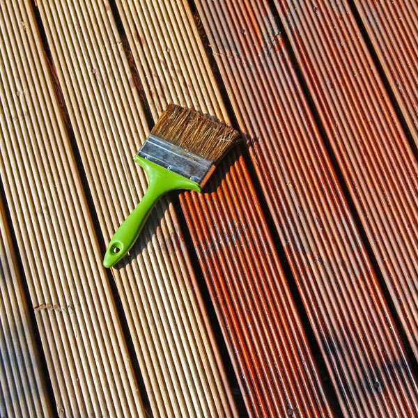 Decking Being Treated