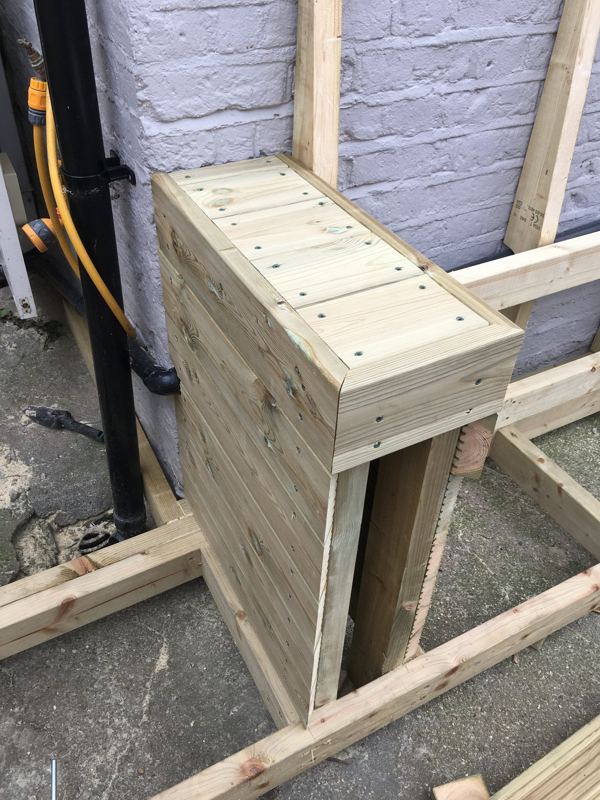 Building the bench frame