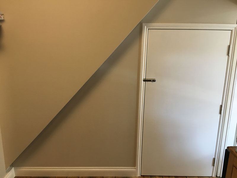 Finished under stair cupboard in Walthamstow
